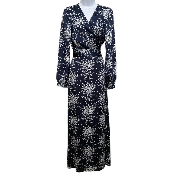 BCBGMaxAzria Dresses & Skirts - BCBGMaxAzria Floral Wrap Top Maxi Skirt Set M Wedding Guest Spring Event
